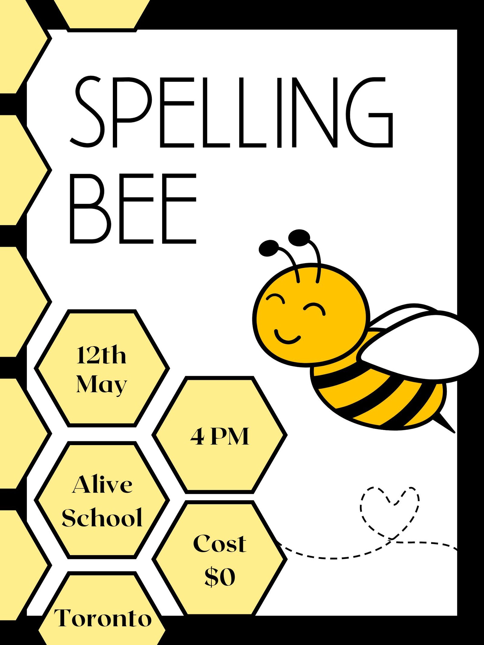 Yellow Black Spelling Bee Competition Poster.jpg
