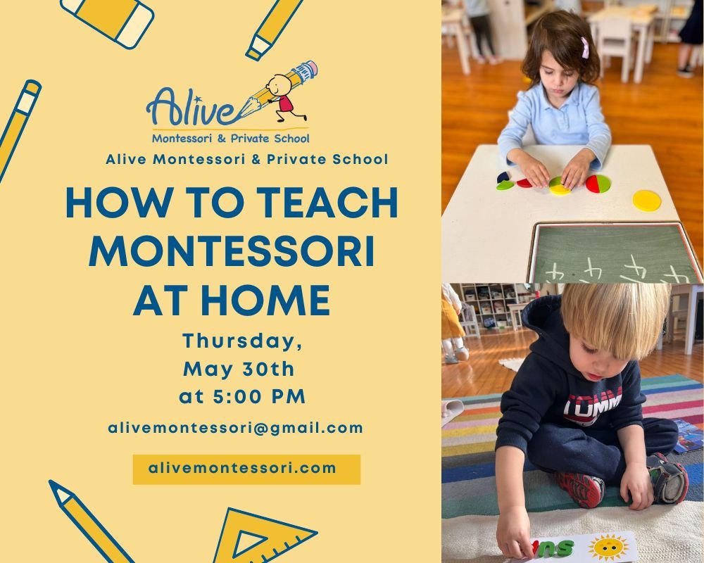 Teach Montessori at home