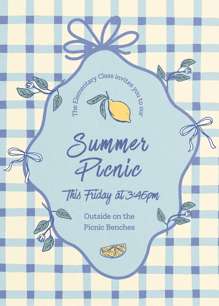 Summer Picnic — Elementary Class